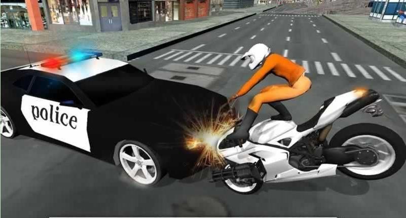 Ħ��Խ����������Ϸ���ĺ����棨Traffic Cop Bike Prison Escape��