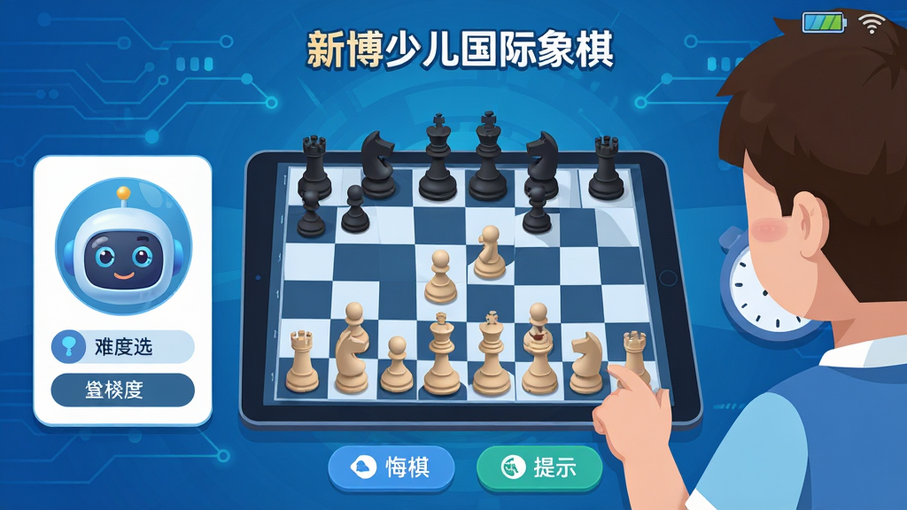 ���壺�²��ٶ����������AI��ս������һ����������ƽ������ϵ�����������塣���֣������м������̣�һ����ʾ��ͨAIͷ����Ѷ�ѡ����һ����ʾ��ʱ�����Ű棺�����Ϸ��С��²��ٶ��������塱��־���ײ��л������ʾ��ť������ִ���ƽ����ƣ���ɫ�Ƽ��б�����ϸ�ڣ�AIͷ���в�ͬ���飬���������ǿ�������е���������״̬ͼ�ꡣ���ʣ������������ɾ����޶���Ԫ�ء�