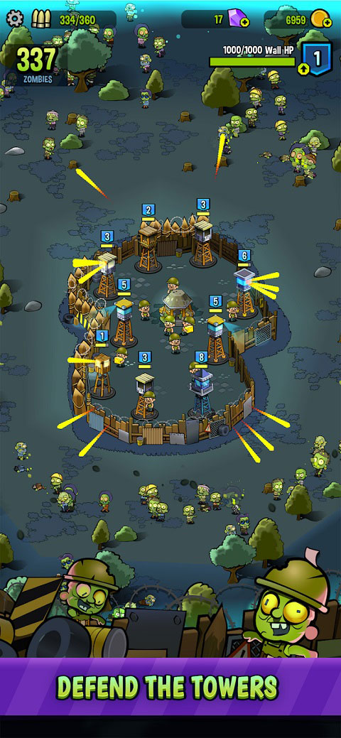 Merge Zombie Tower游戏安卓版下载 合成僵尸塔防闯关游戏攻略心得