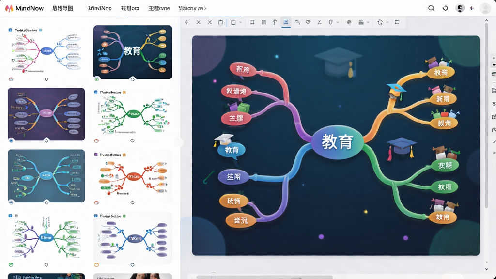 MindNow˼ά��ͼ�ḻ��ģ�����������չʾ���棬���չʾ���˼ά��ͼģ������ͼ���Ҳ�Ϊ��ǰ����Ӧ����ɫ�����޵ġ����������⣬��֧����Բ��������������������������ִ���Լ��ϸ�ھ��£����ʸ��壬�޶���Ԫ��