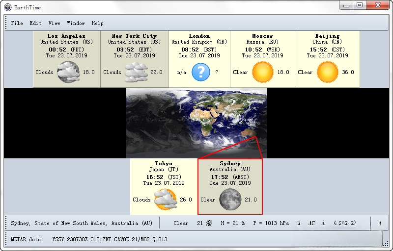EarthTime4.4.1 ����ʱ�ӹ���