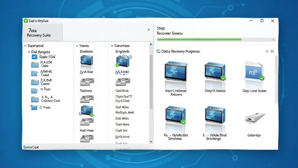 7Data Recovery Suite�����������ͼ��չʾ�����Ĺ��ܷ�����ָ��򵼲��裬����Ϊ���ĿƼ������䣬���洰�ھ��У������ʾ���̷����б����Ҳ�Ϊɨ��������ļ�Ԥ�������������ִ���Լ�����ʸ��壬�ɾ��޶���Ԫ��