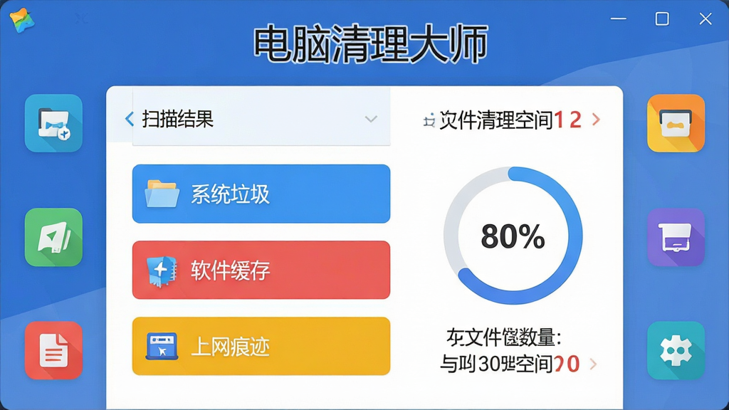 ���壺������������ʦ���������棬��ʾɨ���������б���������ϵͳ���������������桹�������ۼ����Ȳ�ɫ��Ŀ�����Ի��ΰٷֱ�ͼ�����֣�������У�����ͼ�껷�Ʒֲ����Ϸ�Ϊ�������ơ�����������ʦ�����Ű棺�����Ϣͼ���֣����ݿ��ӻ�������ִ���ƽ��UI��ơ�ϸ�ڣ�ɨ���ļ�������������ռ�����Ŀ����չʾ�����ʣ����壬�ɾ����޶���Ԫ�ء�