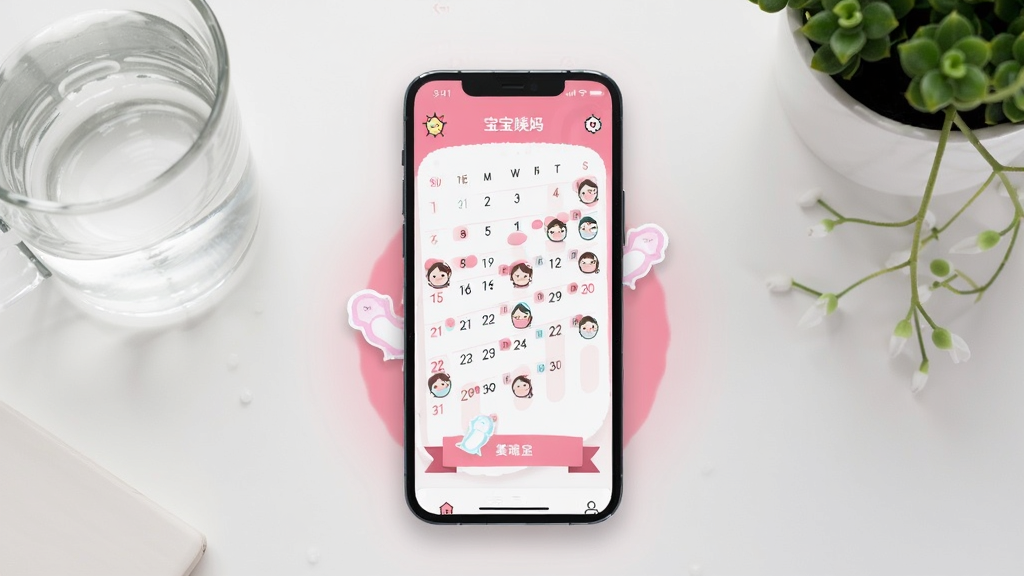 ����������һ�������ֻ���Ļ��д����Ļ����ʾ��������APP�ķۺ�ɫ�����棬������������ǺͿɰ����������ͨͼ�꣬��Χ������͵ķ�ɫ���Σ������Ǹɾ���Լ�İ�ɫ���棬�ڷ���ˮ������ֲ��������������ܰ�����ʸ��壬������ͣ��ɾ��޶���Ԫ��