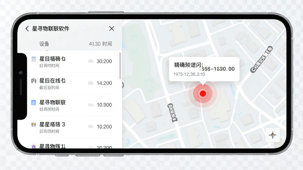ͼƬ����Ϊ��Ѱ�����������ֻ��ϵ�ʵʱ��λ���棬�����ʾ�б���ʽ���豸�������������ʱ�䣬�Ҳ�Ϊǳɫ��ͼ��������ͼ������һ��������ʽ�ĺ�ɫ��λ�㣬��������ȷ������Ϣ������������Ƽ�࣬��Ϣ��η������������Ե���������������������ֿƼ�����רҵ�У������������۸����ʣ��ɾ��޶���װ�Ρ�