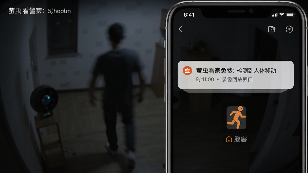 ө�濴��������ܸ澯������ʾͼ���ֻ���Ļ��ʾһ������֪ͨ��ө�濴����ѣ���⵽�����ƶ���������Ϊ��ػ�����һ��ģ����Ӱ��������дʵ������ƫ��������ҹ��ģʽ��UI�����и澯ʱ����¼��ط���ڣ��Ӿ������ǿ������ϸ�壬�ɾ��޶���Ԫ��