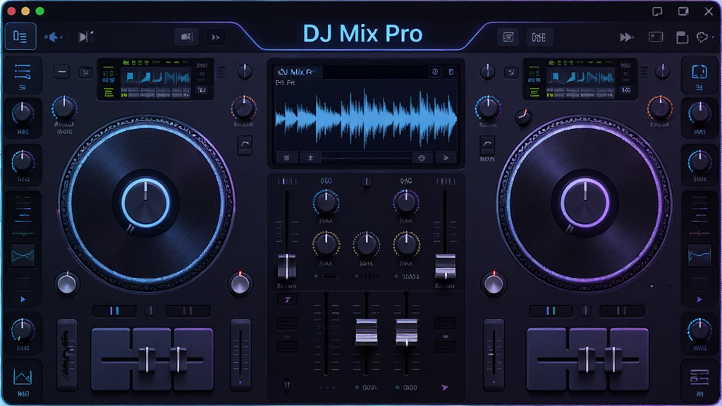 ���壺DJ Mix Pro�������棬����˫������������ʾ�����̨�����֣���������У�������廷�ƣ�����ִ��Ƽ��У���ɫ���������޺����Ϲ�Ч������Ԫ������������ϸ�ڣ���Ļ����ʾ��DJ Mix Pro����������������ϸ�壬��ť�������ʸ���ʵ�����ʣ�������Ⱦ���ɾ��޶���Ԫ��