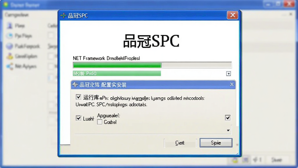 Ʒ��SPC��װ�����ò�������չʾ������Ϊ��װ�򵼴��������пⰲװ��ʾ������Ϊ���е������Ű��࣬���ΪWindows���䰲װ������ϸ�ڰ���.NET Framework��װ������������Э�鹴ѡ�򣬻����������ɾ��޶���Ԫ�أ����������ֱ�ע��Ʒ��SPC��