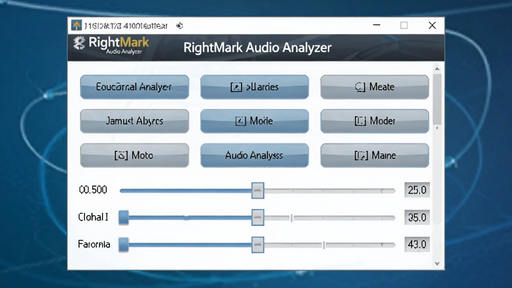 һ��չʾRightMark Audio Analyzer����ģʽѡ������ͼƬ�������ǵ�����Ļ�ϵ�����������壬����Ϊ������ʾ���ģʽѡ�ť�Ͳ������ڻ��飬�Ű�����ֱ�ۣ����Ϊ�ִ�����������ϸ�ڰ��������еġ�RightMark Audio Analyzer�����⡢ģʽ���Ʊ�ǩ��������ֵ�����ʸ��壬�ɾ����޶���Ԫ��