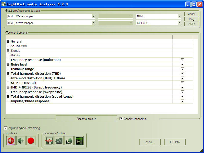 ��Ƶ������RightMark Audio Analyzer{package_version_name} ��Ƶ��⹤��