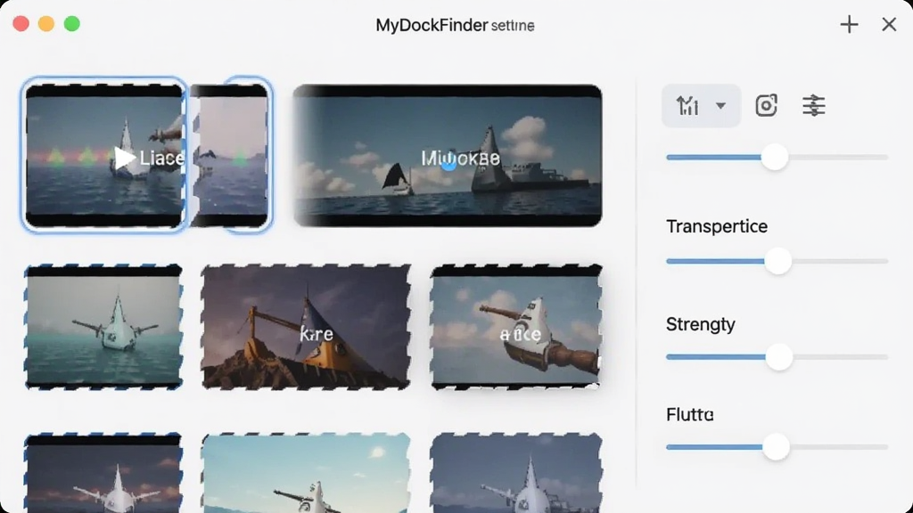 һ��MyDockFinder�������ý����ͼ����������ʾ�����������ͼ��ѡ���Ա���ͼ���С��͸���ȡ�ģ��ǿ�ȵȵ��ڻ��飬�������࣬��ɫ��ͣ������������޶���Ԫ��