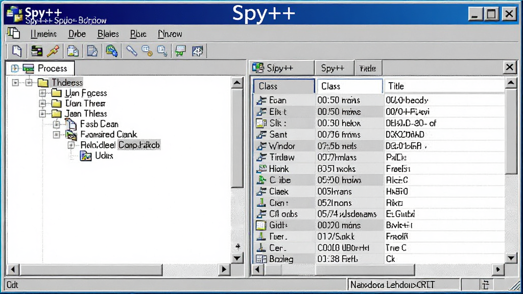 һ��չʾSpy++����������ĸ����ͼ������������Windowsϵͳ������״�㼶�б��������ʾ�������߳̽ڵ㣬�Ҳ���ʾ���ھ���������������������Ϣ��������Ϊ����Windows���������ʽ�����岼��������ϸ�ڷḻ�����ʸɾ��޶���Ԫ�أ�ͼƬ�Ϸ�����