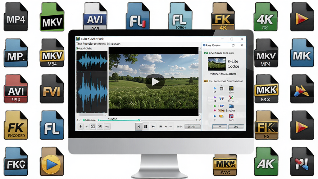һ��չʾK-Lite Codec Pack���������ȫ��ͼ�������ǵ�����Ļ����ʾ�Ŷ�ý�岥�����������Ÿ�����Ƶ�Ļ��棬���ֲ������Ĺ�ͼ����Ļ��Χ�����Ÿ�������Ƶ��ʽͼ����MP4��MKV��AVI��FLV�ȣ��Ű��������򣬷��Ϊ�ִ��Ƽ���дʵ�磬ϸ�ڰ�����������װ�򵼴��ڡ���Ƶ����ͼ����Ƶ�����ʶ������Ϊ4K�����壬����ɾ����࣬�޶�������Ԫ��