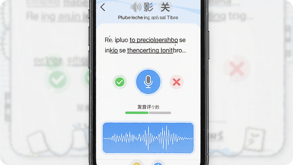 Ӱ��Ӣ��������ֽ��棬�ֻ���Ļ��ʾһ��Ӣ����Ӻ���˷簴ť���·��з������ַ����Ͳ���ͼ���������ֻ����棬�������½ṹ���Ű���У��������������ϸ������ɫ�Թ��ͺ�ɫ��ű�ǣ����ʸ��壬�ɾ����޶���Ԫ��