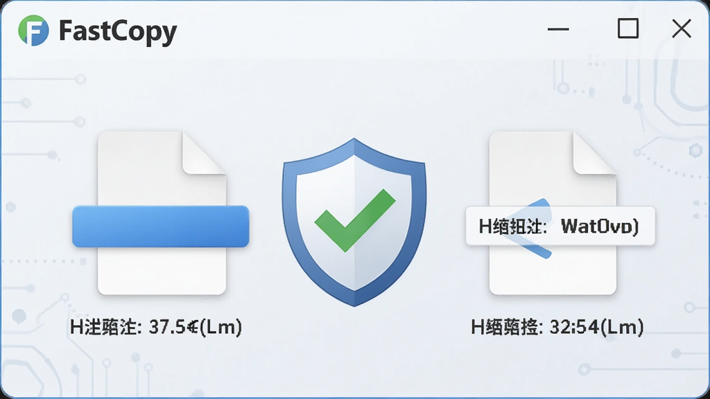 һ�ű���FastCopy����У�鹦�ܵ�ͼƬ�������������ļ�ͼ��֮����һ�����ƺ͹�ѡ��ǣ��Ա���ʾ��ϣֵ�Աȣ�����Ϊǳɫ�Ƽ���񣬴���