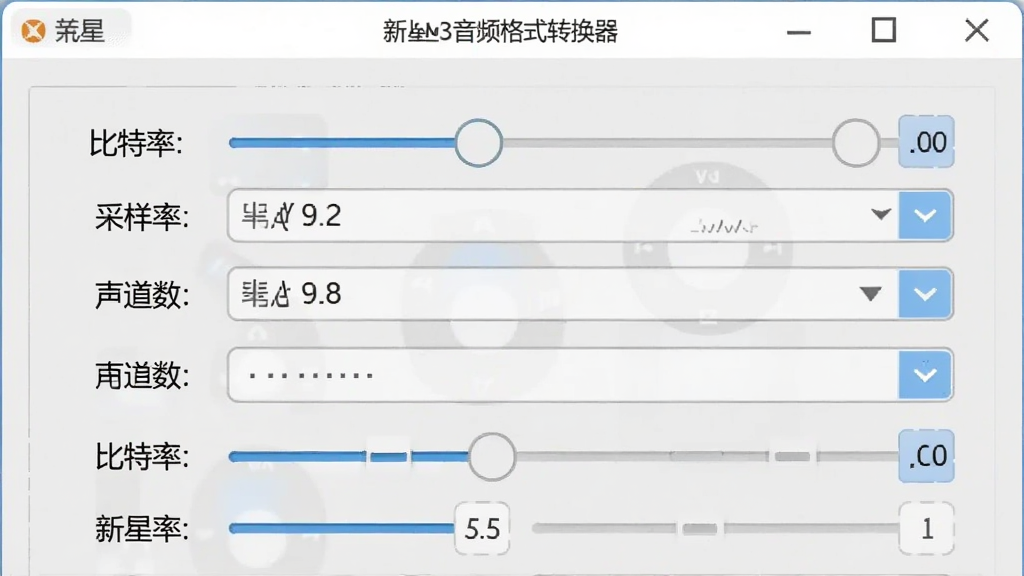 һ��չʾ����MP3��Ƶ��ʽת���������Զ�����ڹ��ܵ�ͼƬ������Ϊ�������������ʾ�����ʡ������ʡ�������������ѡ�����Ϊ�������У��Ű��࣬���Ϊ��ˬ���߷磬ϸ�ڰ�����ֵ����Ͳ�����ǩ�����ʸ��壬�ɾ����޶���Ԫ�ء�
