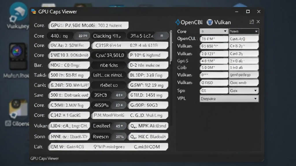 һ��չʾ GPU Caps Viewer �����������ͼƬ�������������������ڣ������ʾ�Կ��ͺ�����Ĳ������Ҳ�չʾ OpenGL �� Vulkan ��Ϣ��壬���������ɫ�Ƽ���񣬽������������ɼ� 