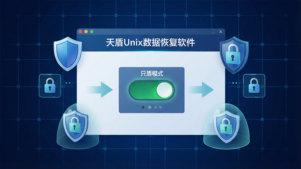 һ��չʾ���Unix���ݻָ�������ȫֻ��ģʽ����Ĳ廭����������������������ֻ��ģʽ���ش��ڿ���״̬����Χ�ж���ͼ������������ţ�����Ϊ����ɫ��ȫ�������񣬽����б�ע
