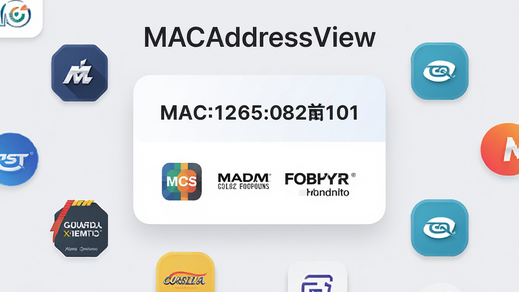 ��������ʶ����չʾ������������һ����Ϣ��Ƭ����Ƭ�Ϸ���ʾMAC��ַǰ׺���·���ʾ��Ӧ�ĳ���Logo�����ƣ���Ƭ��Χ�����Ŷ��֪��Ʒ��ͼ�꣬��Ļ�Ϸ���