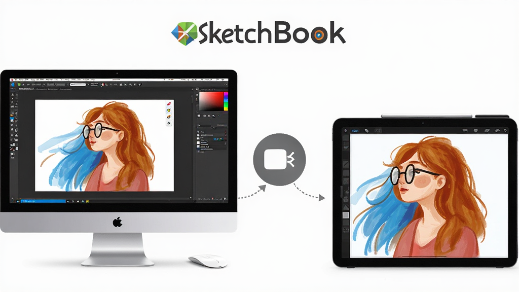 SketchBook��ƽ̨�������������ΪWindows������ʾ�滭���棬�Ҳ�Ϊƽ���豸չʾͬһ����Ʒ������֮���ü���ͬ��ͼ�����ӣ���������