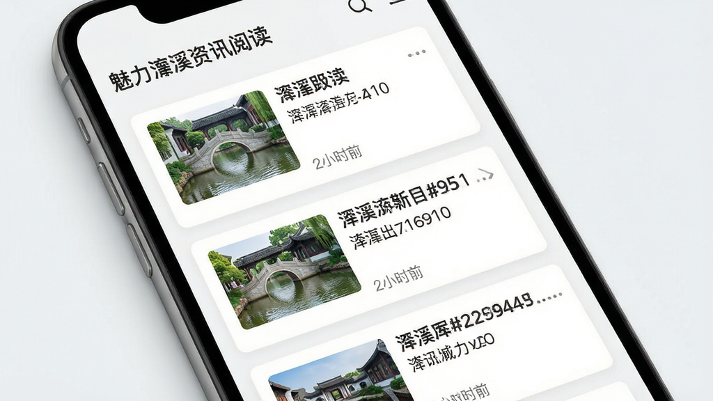 �����Ϫ��Ѷ�Ķ����棬�ֻ���Ļ��ʾ�����Ϫ���ſ�Ƭ����������ͼ�뷢��ʱ�䣬���沼��Ϊ��ֱ�б�������Լ����ϸ�����������ʸ���ɾ��޶���Ԫ��
