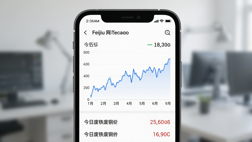 Feijiu�����鱨��ҳ��չʾ����������Ϊ�ֻ���Ļ����Ļ�ڳ�������ͼ����շ�����ͭ�۸��б���������ʾ���ڣ�ͼ��Ϊ��ɫ���ߣ�����Ϊ��ɫ�����������ݿ��ӻ������רҵ�����ʸɾ����޶���Ԫ��