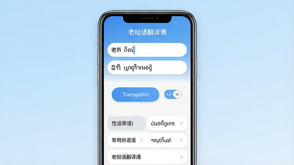 一张手机应用界面展示图,画面中央是一部竖屏智能手机,屏幕显示