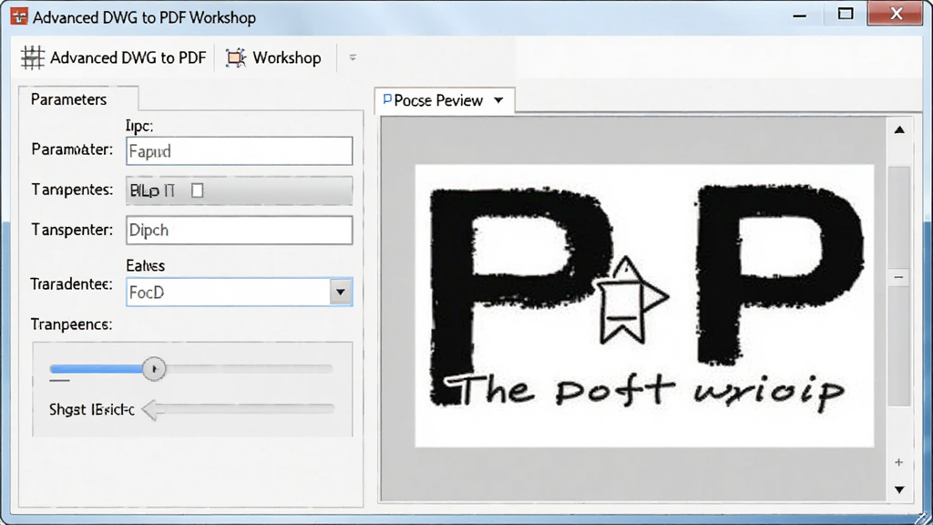 һ��չʾ Advanced DWG to PDF Workshop ˮӡ���ù��ܵ�ͼƬ�����������������е�ˮӡ������壬����Ϊ������������ˮӡԤ�����������У��Ű����������Ϊרҵת�����߽��棬ϸ�ڰ������������͸���Ȼ����Ԥ��Ч�������������ɾ��޶���Ԫ��