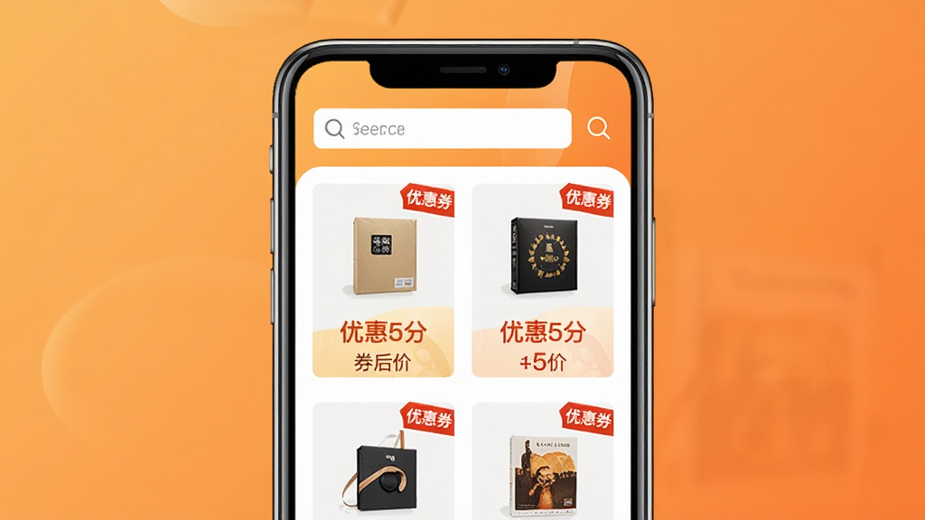 ��ʡʡ�����Ż�ȯ�������ܽ��棬�ֻ���Ļչʾ���������Ʒ�б���ÿ����Ʒ�·���ע�Ż�ȯ����ȯ��ۣ�����Ϊ�ֻ����з��ã�����Ϊů��ɫ���䣬�������½ṹ������ִ���Լ��ϸ�ڰ�������ͼ�ꡢ��Ʒ����ͼ�ͺ�ɫ�Żݱ�ǩ�����������ɾ��޶���Ԫ��