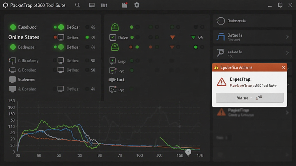 PacketTrap pt360 Tool Suite�������ͼ���ͼƬ�����������Ƕ���豸����״ָ̬ʾ�ƺ��ӳ�����ͼ���Ҳ��и澯����������Ϊ���ɫ�����岼�����������ʸɾ����޶���װ��