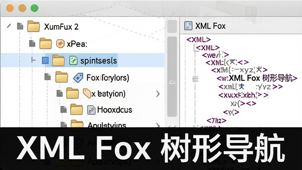 һ��չʾXML Fox���νṹ�������ܵ���дͼ���������������������е�����Ŀ¼���򣬶���ڵ����ļ��кͱ�ǩͼ��չʾ�����ֽڵ㴦��չ��״̬���Ҳ��Ӧ��ʾXMLԴ�룬���Ϊ��������չʾ��ϸ��ͻ���ڵ�㼶��ͼ����ʽ�����������ɾ��������д������ֱ�ע��XML Fox ���ε�����