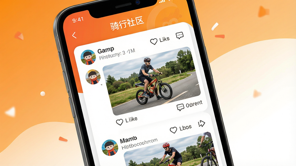 ������APP������������չʾͼ������Ϊ�ֻ���Ļ����ʾ������̬�б��������û�ͷ��������Ƭ����������ͼ�꣬�����С��������������⣬����Ϊ��ů�ĳ�ɫ���ɫ���䣬���ֻ������򣬷���罻����ϸ��ͻ������Ԫ�أ����ʸ��壬�ɾ����޶���Ԫ��