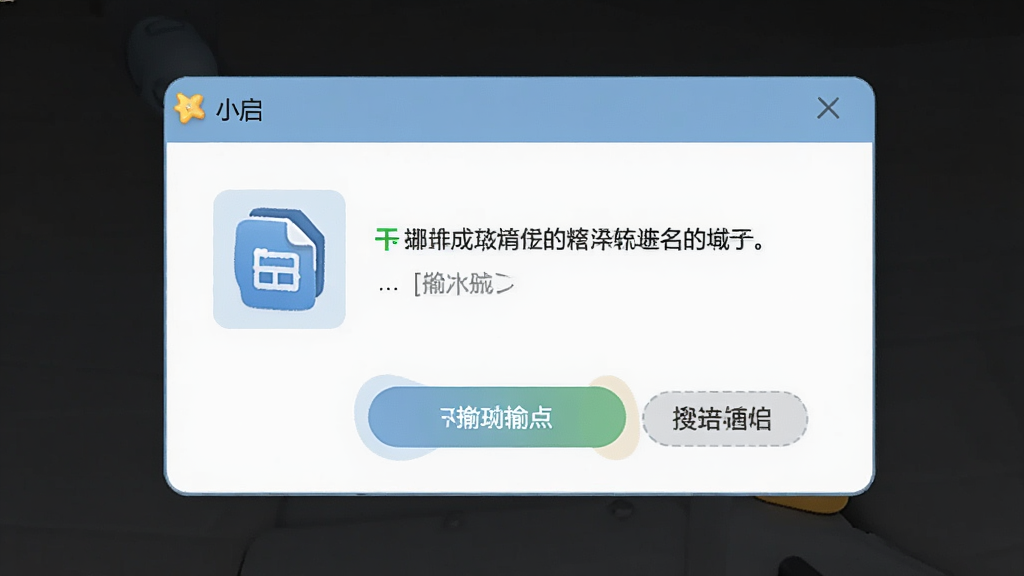 一张AI生图,主体为小启批量重命名软件的撤销功能提示弹窗,布局居中显示,排版简洁,风格为友好提示风,细节包括撤销按钮、成功提示文字、文件图标,画质高清,干净,无多余元素
