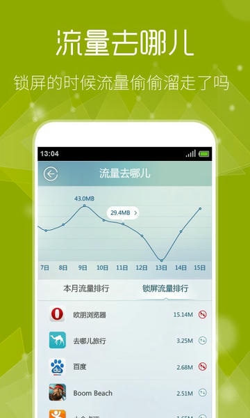 流量精灵 安卓版 使用界面截图