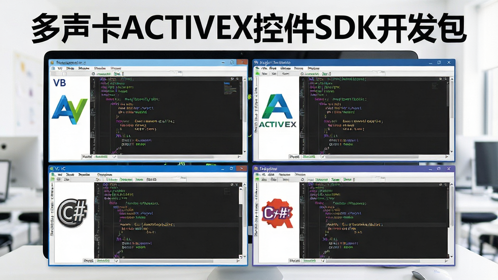 һ��չʾ������ACTIVEX�ؼ�SDK���������ݶ��ֿ���������ͼƬ������Ϊ������Ļ�в�����ʾVB��VC��C#��Delphi�Ĵ��봰�ڣ�����Ϊ�Ĺ������У��Ű��Ϸ��С�������ACTIVEX�ؼ�SDK�����������������Ϊ�����칫�磬ϸ�ڰ���������Logo�������������������ɾ����޶���Ԫ��
