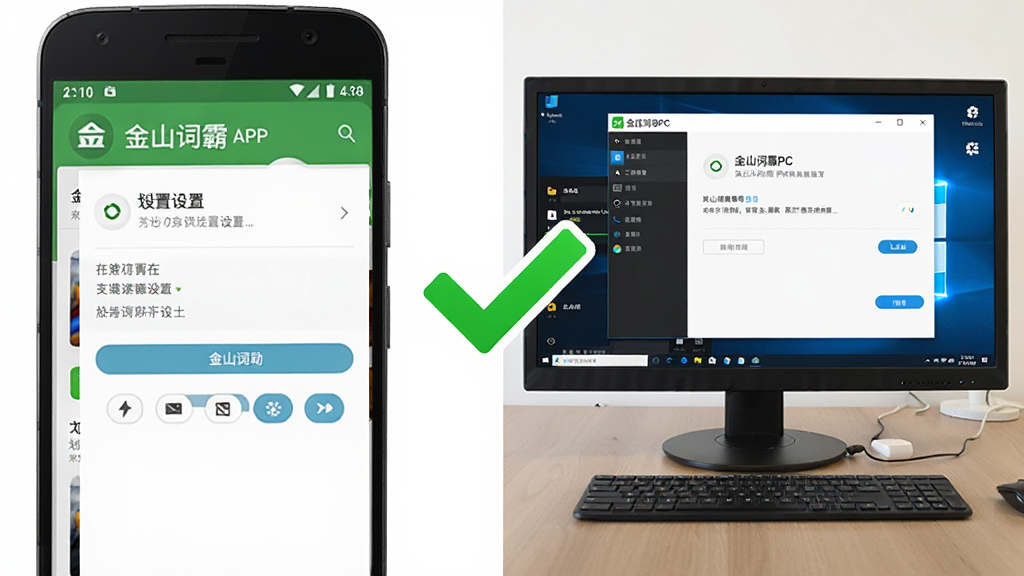 һ����׿�ֻ���һ̨Windows���Բ��ŷ��������ϣ��ֻ���ʾ��ɽ�ʰ�APP�Ļ���Ȩ�����ý��棬������ʾ��ɽ�ʰ�PC�����ý��棬�м���һ����ɫ�ĶԹ�ͼ���ʾ���óɹ�������Ϊ���Ҳ��У��ֻ�����������ҡ����Ϊ����̳�ͼ��磬ϸ���Ͻ���UI����������4K������ɾ����޶���Ԫ�ء�