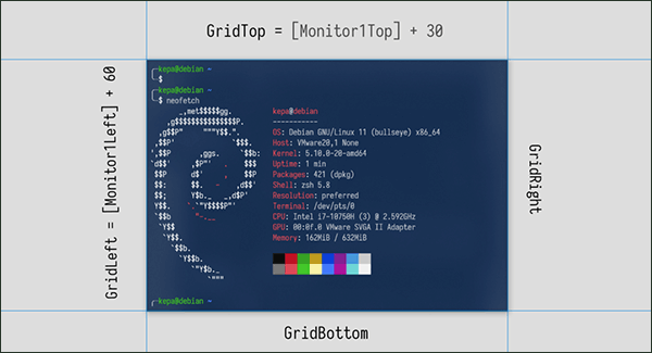 GridMove 窗口布局效果图