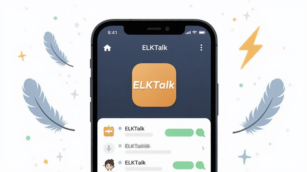 һ���ֻ���Ļ��ʾELKTalkͼ���������б����Ա�Ư��������ë��������ţ�������У����ֶԳƣ���ƽ�廭���ǳɫ����������ɾ������ʸ��壬���ֱ�ע