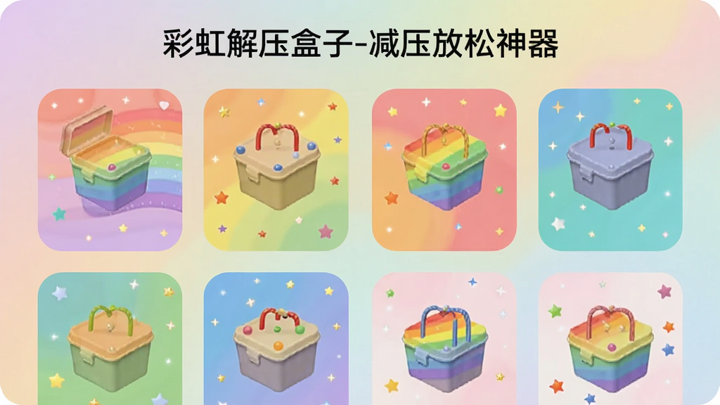 չʾ�ֻ���Ļ�вʺ��ѹ���ӵ�����ѡ����棬�����ͬ��ɫ�ͷ��Ŀ�Ƭ���У���Ƭ����Ԥ��Сͼ����������͵Ľ���ɫ�ʣ�����Ϊ�������񣬷�����¼�Լ��ϸ���Ͽ�ƬԲ�Ǵ��������������ɾ�����Ļ���������֡��ʺ��ѹ����-��ѹ����������