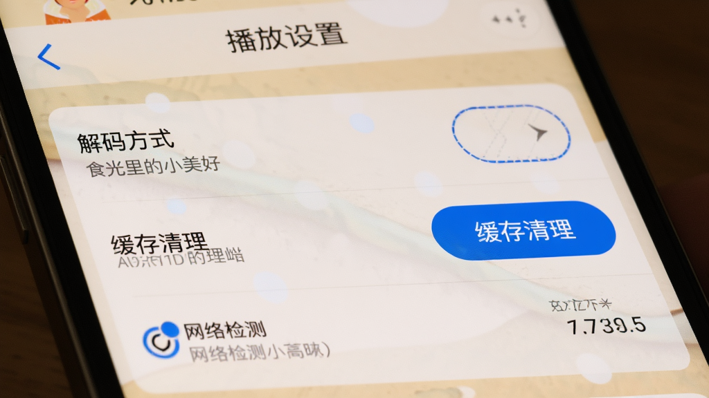手机屏幕中显示