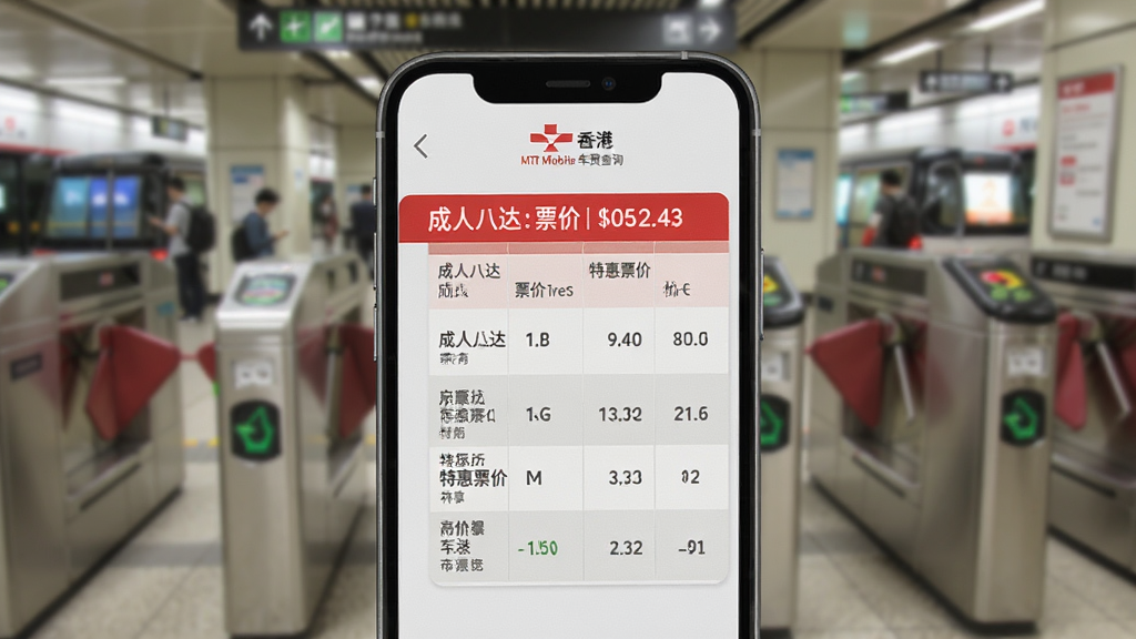 MTR Mobile ���Ѳ�ѯ���棬�ֻ���Ļ��ʾ���˰˴�ͨƱ�����ػ�Ʊ�۶Աȱ��񣬽�����ɫ��ǳ���������Ϊ��������Ϊ��۵���վբ���黯��������ƽ�� UI ������������������ɶ������ʸɾ����޶���Ԫ��
