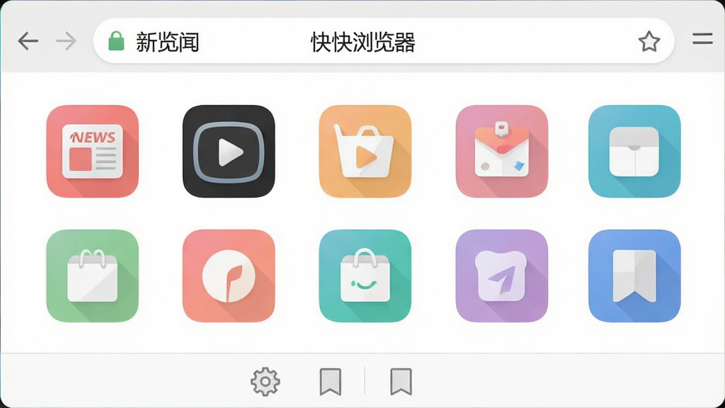 一个整洁的浏览器界面截图风格图片,顶部地址栏显示