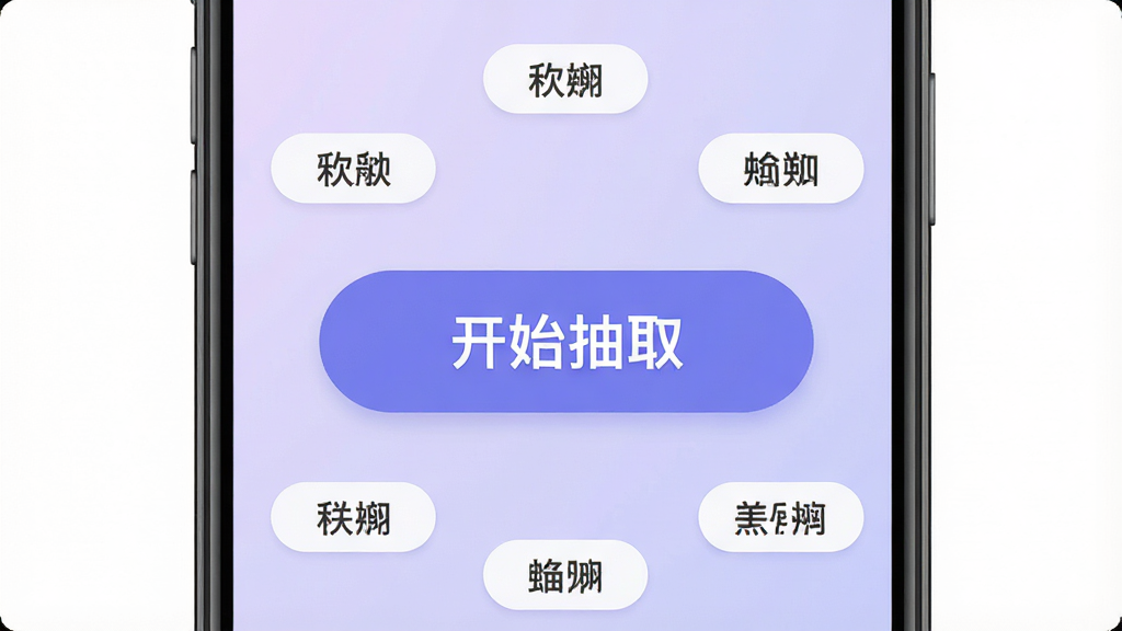 该你啦应用主界面,手机屏幕中央显示大按钮