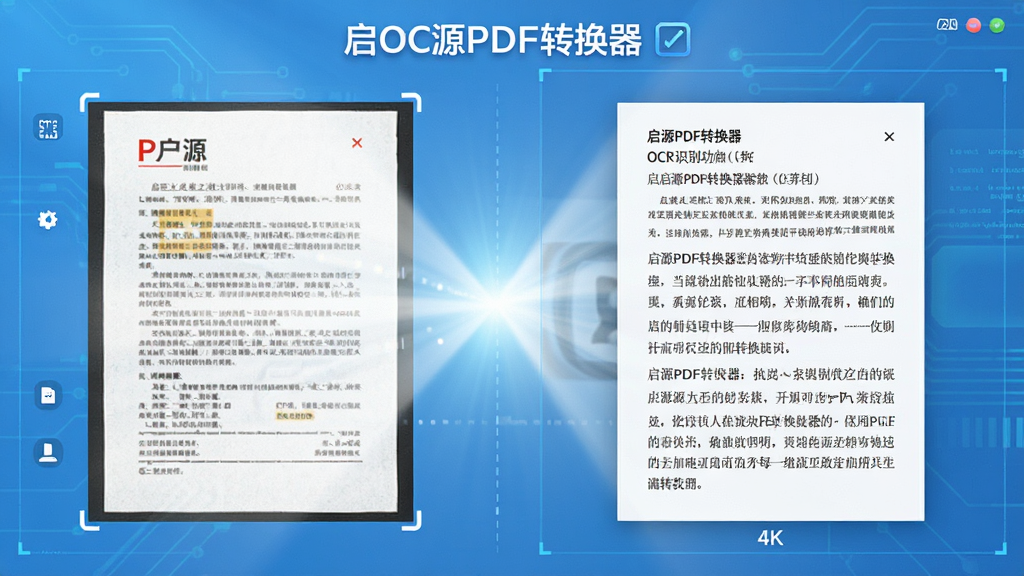 ����չʾ����ԴPDFת������OCRʶ���ܣ������һ��ɨ���PDF�ĵ�ͼƬ���Ҳ���ʶ������ɵĿɱ༭�������ݣ��м���ɨ�����Ч��������Ϊ����ɫ�Ƽ���񣬻��������ɾ����޶���Ԫ�أ�4K�ֱ���