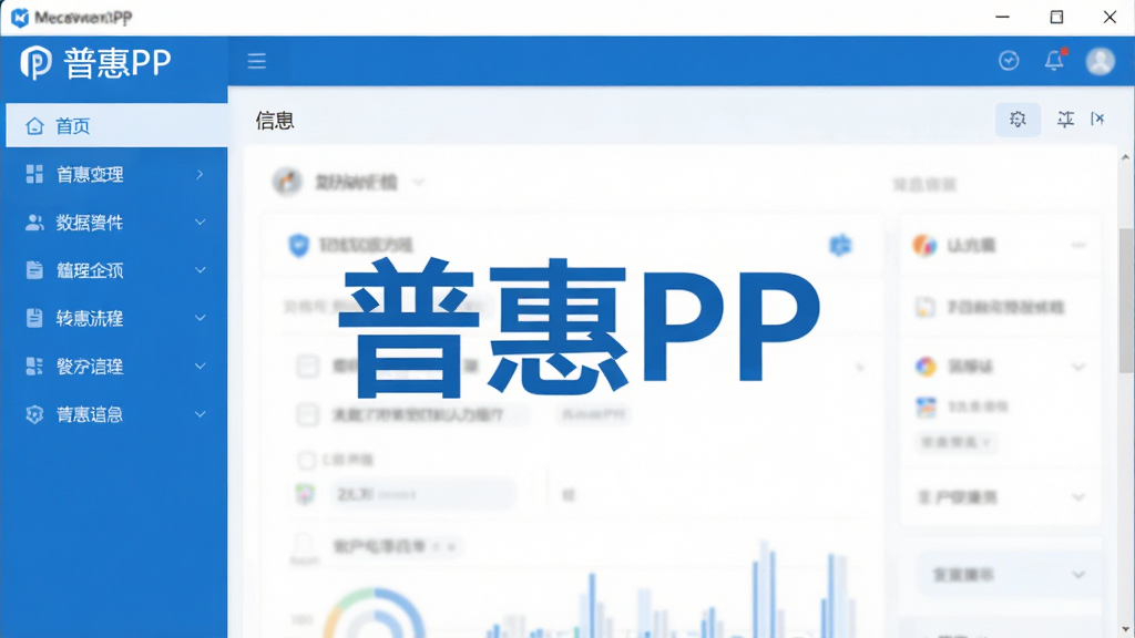 普惠PP软件主界面截图,画面中央显示软件名称