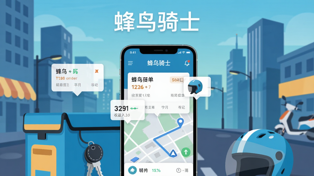 画面中央展示一部智能手机,屏幕上显示