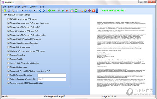 PDF2EXE 软件操作界面 安卓版