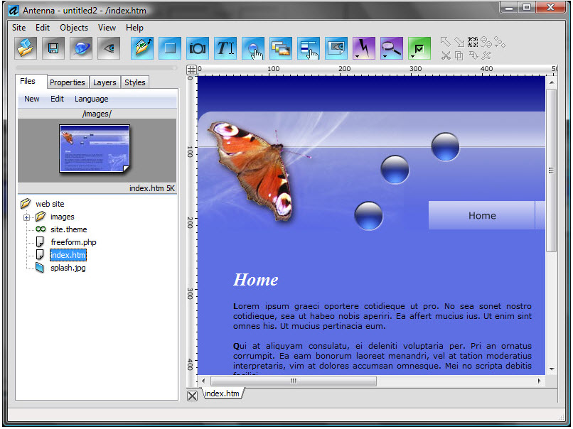 Antenna Web Design Studio{package_version_name} 网页设计工具 Antenna Web Design Studio{package_version_name} 网页设计工具