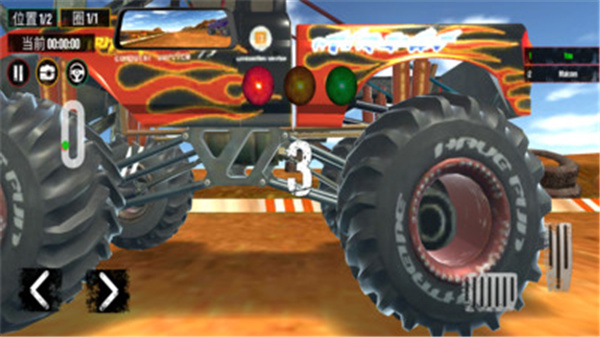 怪物越野车驾驶游戏手机版(Monster Truck Rampage)疯狂冲撞特技挑战游戏画面截图