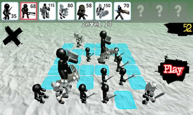 ����˽�ʬ֮ս��Ϸ���ĺ����棨Stickman Simulator Zombie Battle��